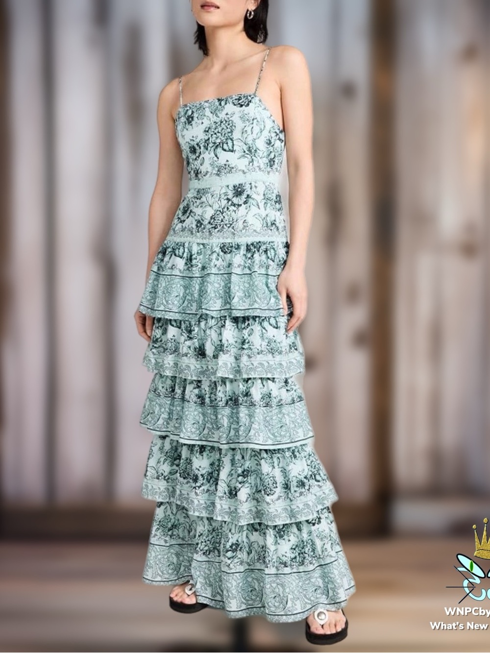 Alice + Olivia Valencia Tiered Maxi Dress, Size 6